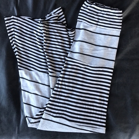 coin 1804 Dresses & Skirts - Coin 1804 Black & Gray Striped Maxi Skirt